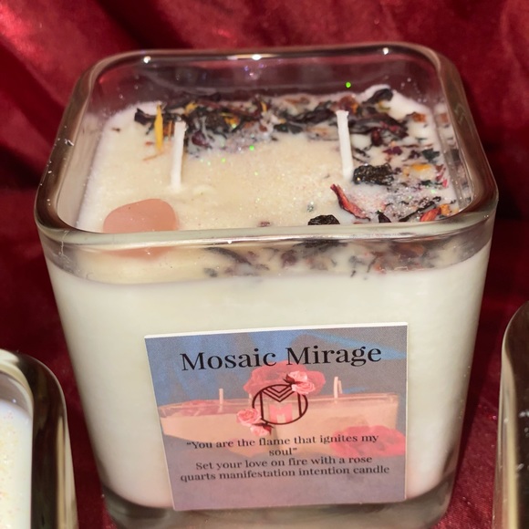 Organic soy wax manifestation/intention candles - Picture 3 of 3
